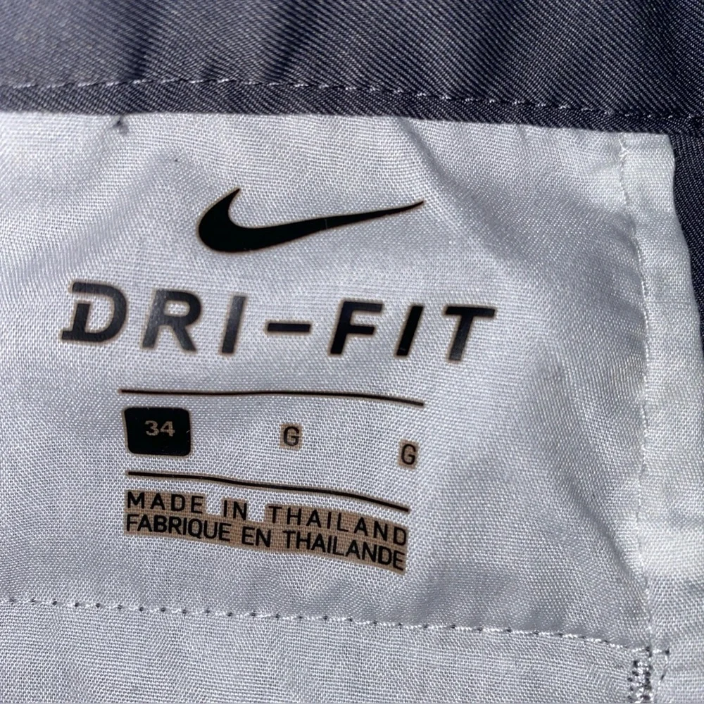 Nike Golf Dri Fit Flat Front‎ Golf Shorts Men’s 34 Grey Casual